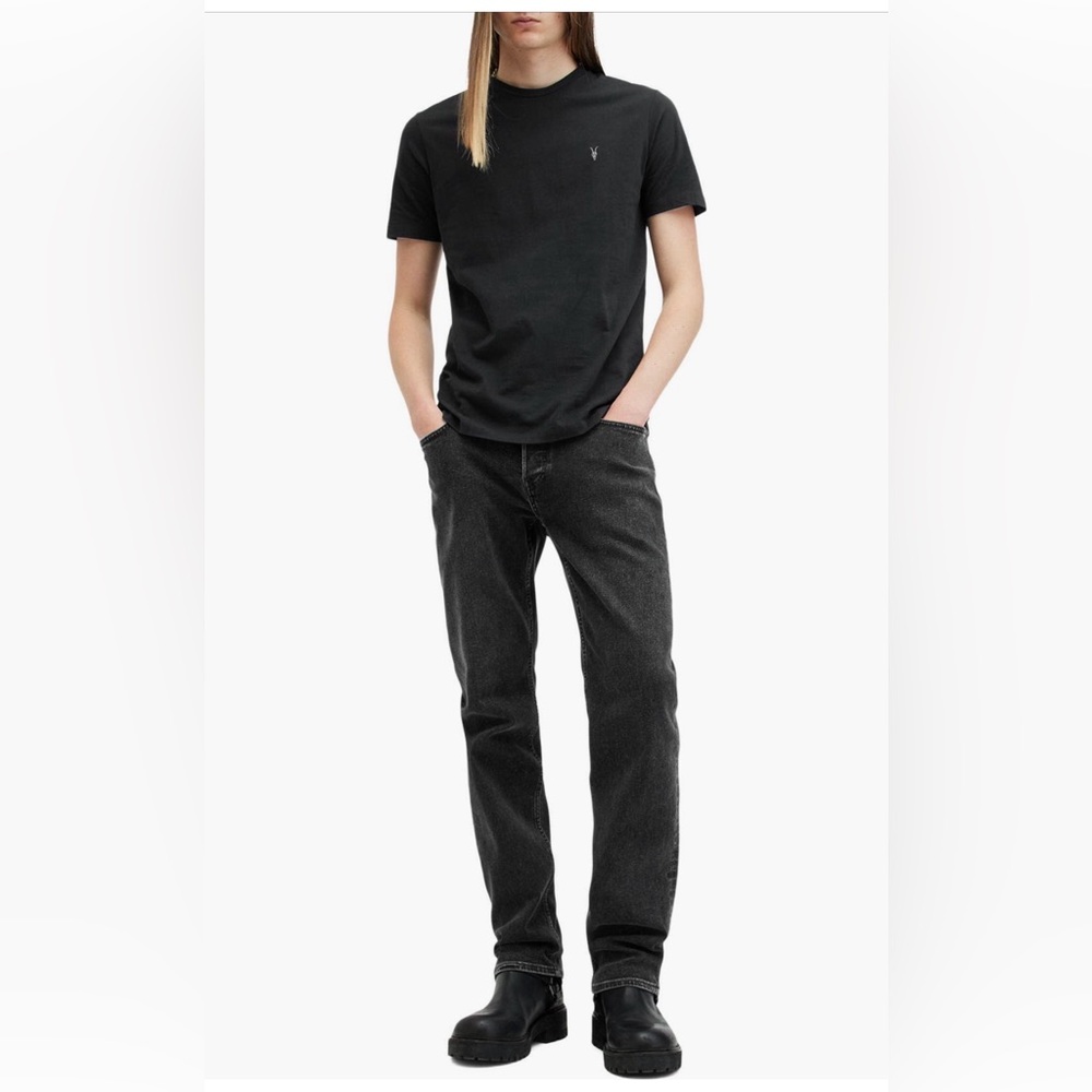 All Saints Charcoal Short Sleeve Tee - Picture 6 of 11